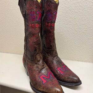 Gameday Ole Miss boots
